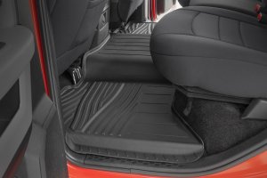 Ram 1500 Classic Floor Mats - Front + Rear - Rough Country - Flex-Fit - '19-'24